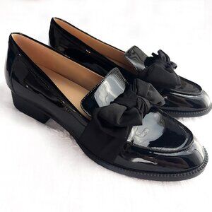 Bandolino Lindio Black Patent Leather Bow Loafers